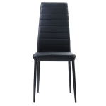 Picture of White/Black faux leather Dining Chair