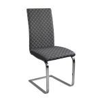 Picture of Faux Leather Gray Dining Chair