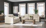 Picture of Genuine Leather Almond Sofa, Loveseat and Chair