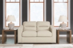 Picture of Genuine Leather Almond Sofa, Loveseat and Chair