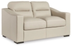 Picture of Genuine Leather Almond Sofa, Loveseat and Chair