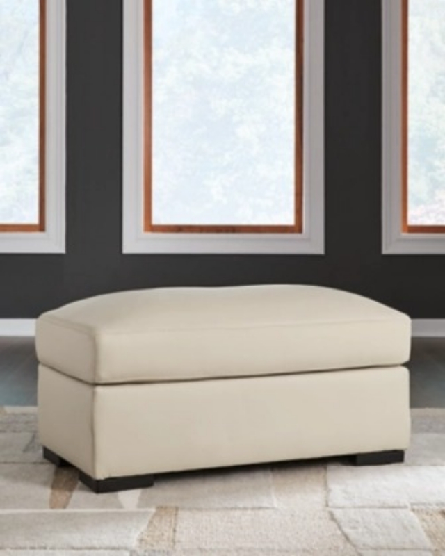 Picture of Genuine Leather Almond Ottoman