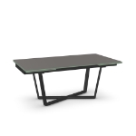 Picture of Charlie Extendable table Glass and Wood Customized Dining Table