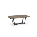 Picture of Charlie Extendable table Glass and Wood Customized Dining Table