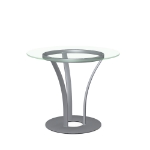 Picture of Dalia Glass, Stone/Marble and Wood Customized Dining Table