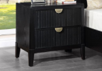 Picture of 2-Drawer Nightstand Black