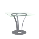 Picture of Dalia Glass, Stone/Marble and Wood Customized Dining Table