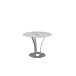 Picture of Dalia Glass, Stone/Marble and Wood Customized Dining Table