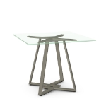 Picture of Dirk Glass, Stone/Marble and Wood Customized Dining Table