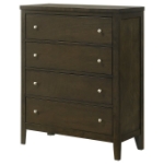 Picture of Dark Cocoa Brown 5 Drawer 35" Chest