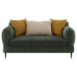 Picture of Jade Green Arm Loveseat