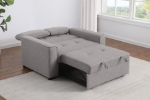 Picture of Grey/Beige Convertible Sleeper Sofa Bed