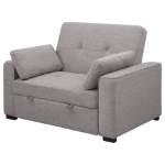 Picture of Grey/Beige Convertible Sleeper Sofa Bed