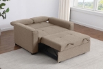 Picture of Grey/Beige Convertible Sleeper Sofa Bed