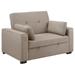 Picture of Grey/Beige Convertible Sleeper Sofa Bed