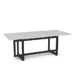 Picture of Ezra Glass, Stone/Marble and Wood Customized Dining Table