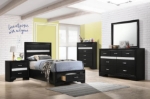 Picture of White/Black 7-drawer Dressers and Mirrors