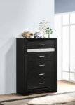 Picture of White/Black 5 Drawer 34.25" Chest