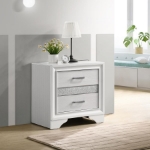 Picture of White/Black 5pcs Twin Storage Bedroom set