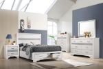 Picture of White/Black 5pcs Full Storage Bedroom set