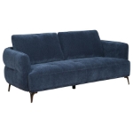 Picture of Blue Upholstered Modern Track Arm Sofa