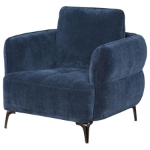 Picture of Blue Upholstered Modern Track Arm Chair