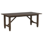 Picture of 76-94" inch Extendable Light Brown Wood Dining Table