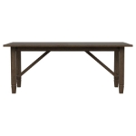 Picture of 76-94" inch Extendable Light Brown Wood Dining Table