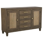 Picture of 56" Light Brown Sideboard Buffet