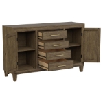 Picture of 56" Light Brown Sideboard Buffet