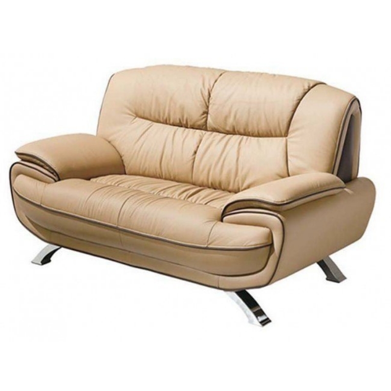 Picture of Genuine leather stationary Loveseat