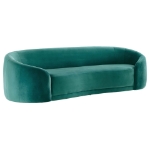 Picture of Velvet Sofa in Gray and Teal