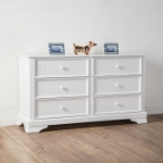 Picture of Traditional White Solid Hardwood Dresser