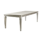 Picture of 78" - 96" Extendable Silver finish Dining Table