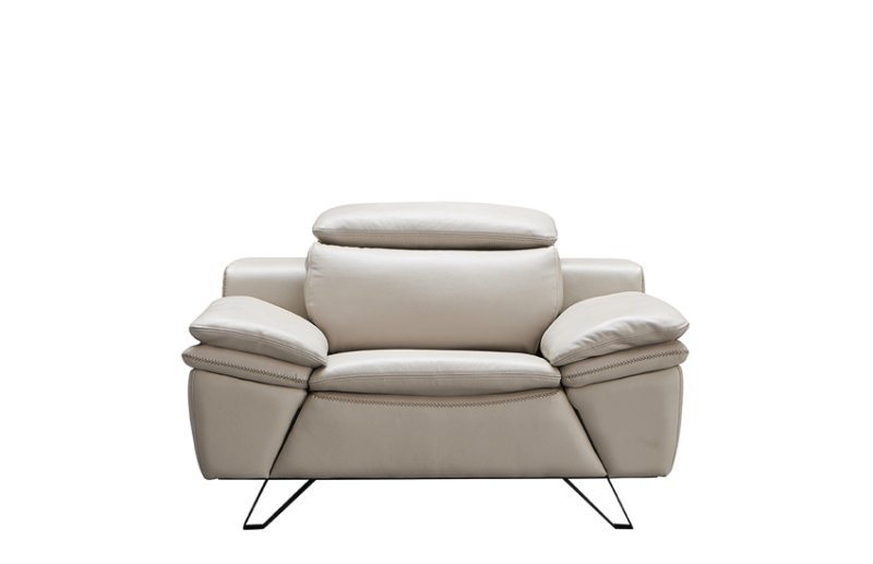 Picture of Light Grey Leather Chair