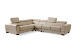 Picture of Genuine Leather Light Beige Sectional