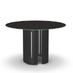 Picture of Rachel Glass, Stone/Marble and Wood Customized Dining Table