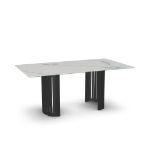 Picture of Rachel Glass, Stone/Marble and Wood Customized Dining Table