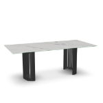 Picture of Rachel Glass, Stone/Marble and Wood Customized Dining Table