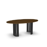 Picture of Rachel Glass, Stone/Marble and Wood Customized Dining Table