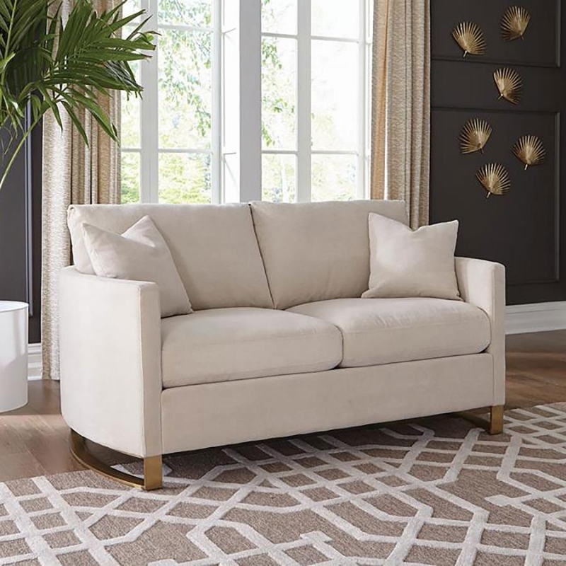 Picture of Beige or Olive Green Loveseat