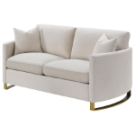 Picture of Beige or Olive Green Loveseat