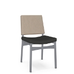 Picture of Kenzo Upholstered seat and  seagrass backrest Chair