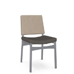 Picture of Kenzo Upholstered seat and  seagrass backrest Chair