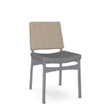 Picture of Kenzo Upholstered seat and  seagrass backrest Chair