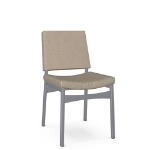 Picture of Kenzo Upholstered seat and  seagrass backrest Chair