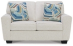 Picture of Beige or Dark Blue Loveseat