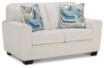 Picture of Beige or Dark Blue Loveseat