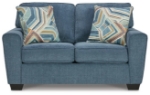 Picture of Beige or Dark Blue Loveseat