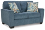 Picture of Beige or Dark Blue Loveseat